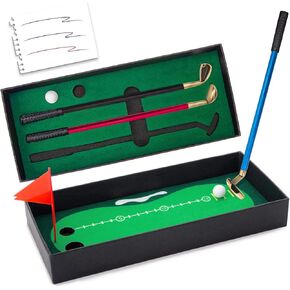 MCPINKY 7PCS Golf Pen Set, Mini Desktop Golf Gift Set Tabletop Golf Game for Men Dad Boss Coworker Office Birthday Gift, White Elephant Gifts for Adults Christmas Stocking Stuffers in Saudi Arabia