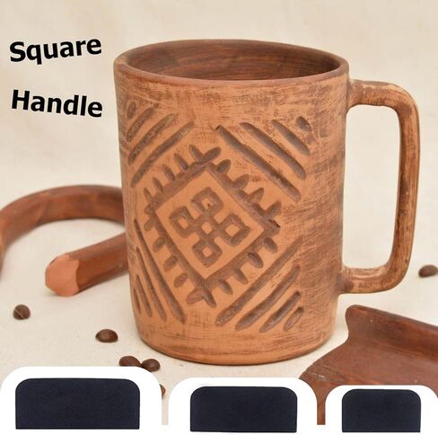 12 قطعة من اشكال مقابض الاكواب من الصلصال لتشكيل مقبض الكوب الفخار، قوالب مقبض الكوب باشكال واحجام مختلفة in Kuwait