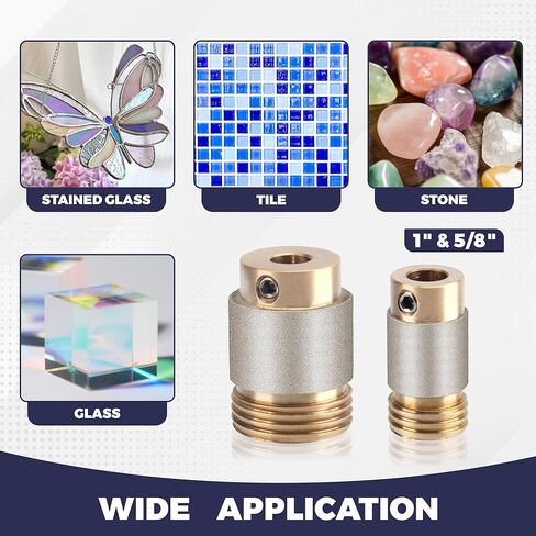 قطع مطحنة زجاجية للزجاج الملون (5/8 بوصة، 1 بوصة)، أدوات ومستلزمات الزجاج الملون لمطحنة الزجاج الملون، تستخدم على نطاق واسع لفنون معالجة الزجاج والديكور - من جودورا in Kuwait