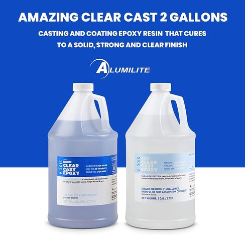 Alumilite Amazing Clear Cast Epoxy Resin Kit 16 Oz for Coating & Castings in Kuwait