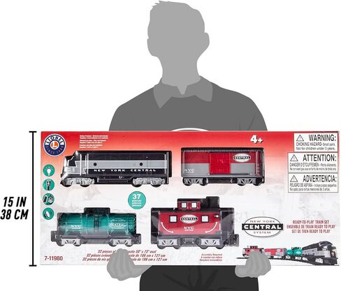 Lionel New York Central Ready-to-Play Set, Battery Powered Model Train Set with Remote in Saudi Arabia