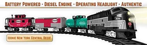 Lionel New York Central Ready-to-Play Set, Battery Powered Model Train Set with Remote in Saudi Arabia