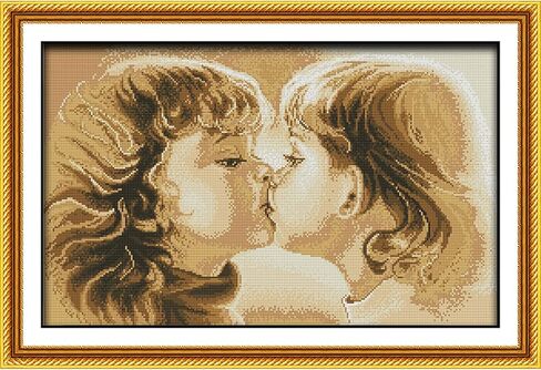 ITSTITCH Printed Cross Stitch Kits 11CT 18X25inch DIY Embroidery Starter Kits Easy Patterns Embroidery for Girls Crafts DMC Stamped Cross-Stitch Supplies Needlework Fairy Tale Castle in Kuwait