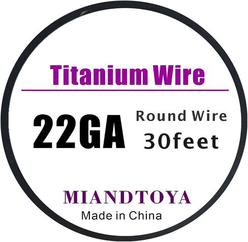 MIANDTOYA سلك تيتانيوم 30 قدم 24 مقياس صلب 0.5 مللي متر لصنع المجوهرات DIY الفنون الحرف المنزلية استخدام لحام سلك in Kuwait