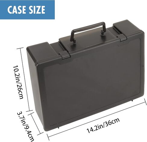 صندوق حمل Minahao متوافق مع Akedo Ultimate Arcade Warriors Versus Pack. مع طبقتين من الفوم مع أخاديد مسبقة القطع (46 فتحة) (برتقالي) in Kuwait