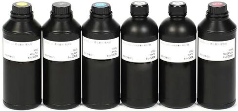 حبر Punehod UV 500 مل حبر طابعة أبيض UV لطباعة الأكريليك والخشب والزجاج وحافظات الهاتف والهدايا التذكارية in Kuwait