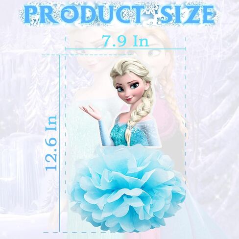 3pcs Frozen Honeycomb Centerpiece Party Supplies Tables Decorations Paper Centerpieces Birthday Table Decoration Blue White in Kuwait