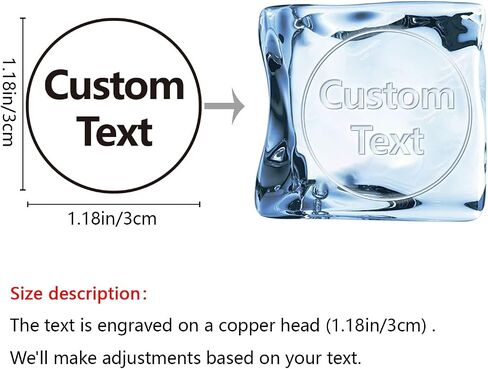 CRASPIRE Ice Stamp B Letter Ice Cube Stamp مع رأس نحاسي قابل للإزالة ومقبض خشبي عتيق 1.2 بوصة ختم العلامة التجارية للثلج لمكعبات الثلج كوكتيل ويسكي موخيتو مشروبات صنع الزفاف صناعة يدوية in Kuwait