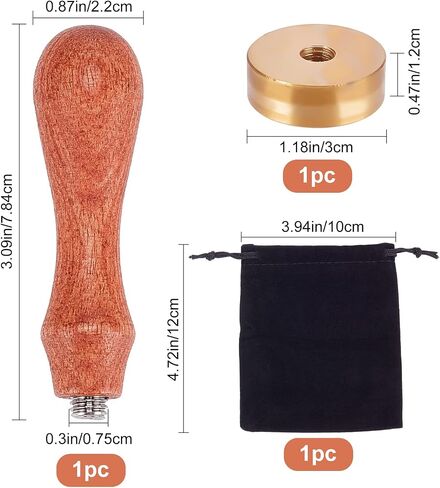 CRASPIRE Ice Stamp B Letter Ice Cube Stamp مع رأس نحاسي قابل للإزالة ومقبض خشبي عتيق 1.2 بوصة ختم العلامة التجارية للثلج لمكعبات الثلج كوكتيل ويسكي موخيتو مشروبات صنع الزفاف صناعة يدوية in Kuwait