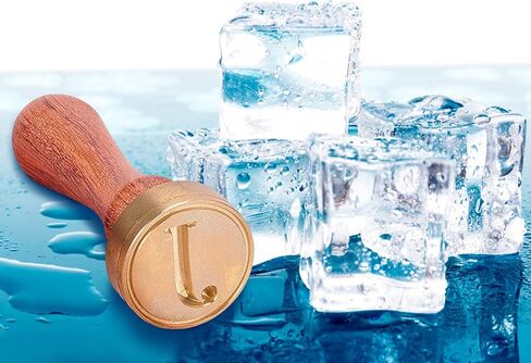 CRASPIRE Ice Stamp B Letter Ice Cube Stamp مع رأس نحاسي قابل للإزالة ومقبض خشبي عتيق 1.2 بوصة ختم العلامة التجارية للثلج لمكعبات الثلج كوكتيل ويسكي موخيتو مشروبات صنع الزفاف صناعة يدوية in Kuwait