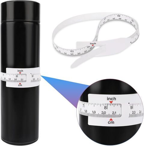 قطعتان من شريط قياس بهلوان فراغات التسامي، جهاز قياس العرض الدقيق من البلاستيك، شريط قياس أبيض لقياس محيط الكوب، شريط سنتيمتر يستخدم لملحقات التسامي بالضغط الحراري للفرن in Kuwait