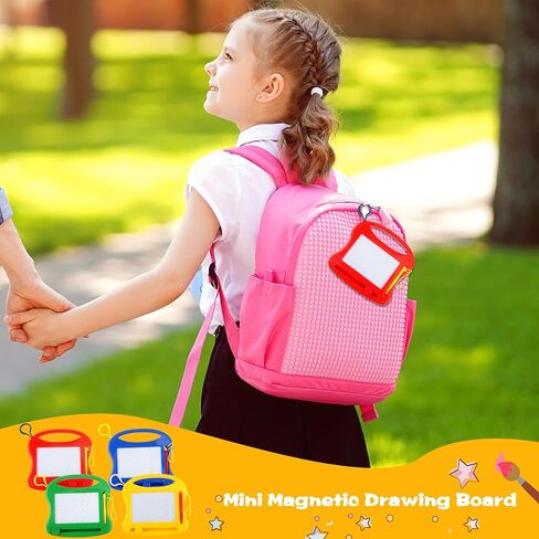 Sonarun 32 Pack Mini Magnetic Drawing Board Bulk Small Magnetic Doodle Board Portable Doodle Scribbler Boards Toys for Kids Toddler Birthday Party Favors Classroom Prizes Goodie Bag Fillers in Saudi Arabia