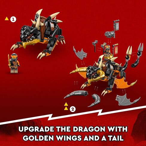 LEGO NINJAGO Cole’s Earth Dragon EVO 71782, Upgradable Action Toy Figure for Boys and Girls with Battle Scorpion Creature and 2 Minifigures, 2023 Playset in Saudi Arabia