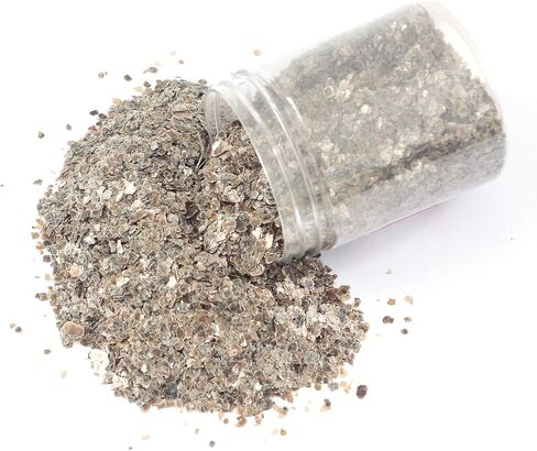 Shiny Stone Crushed Magical Natural Mica Flakes Flitter for Resin Painting Arts and Crafts,Nail Art,DIY Decoration Leaf Multi-Use 2-4mm(6-10 mesh) (Golden Red) in Kuwait