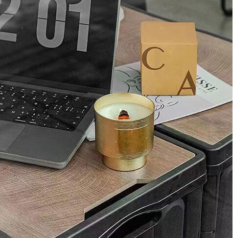 50 قطعة من فتائل الشموع الخشبية مع مشابك، فتائل طبيعية مقاس 0.5 × 6 بوصة مناسبة لصنع الشموع اليدوية، فتائل خشبية خالية من الدخان وطبيعية in Kuwait