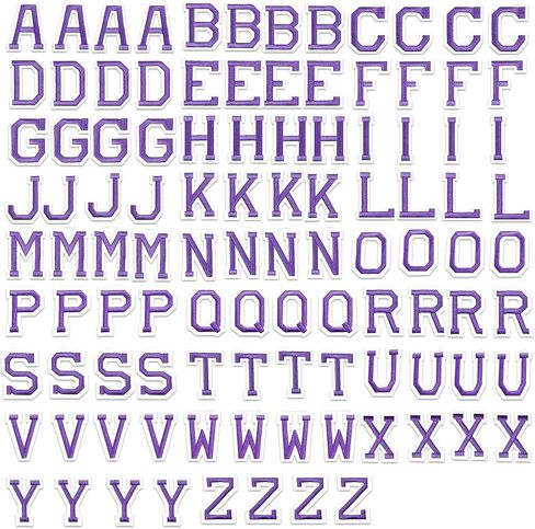 J.CARP 52 قطعة من رقعات الحروف الأبجدية السوداء من A إلى Z، يمكن كيها على الحروف للملابس والقبعات والأحذية وحقائب الظهر وحقائب اليد والجينز والسترات وما إلى ذلك. in Kuwait