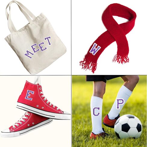 J.CARP 52 قطعة من رقعات الحروف الأبجدية السوداء من A إلى Z، يمكن كيها على الحروف للملابس والقبعات والأحذية وحقائب الظهر وحقائب اليد والجينز والسترات وما إلى ذلك. in Kuwait