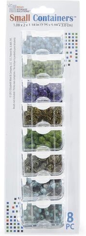 Bead Storage Solutions Plastic Stackable Organizer Tray Bundle with Lid and 48 Size Small Containers for Beads and Craft Supplies in Saudi Arabia