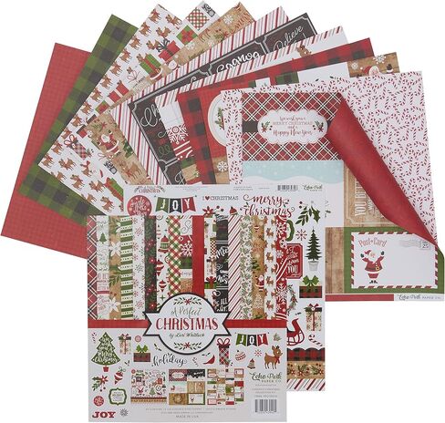 Echo Park Paper Company Perfect Christmas Collection Kit, Pastel , 12-x-12-Inch in Saudi Arabia
