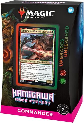 Magic: The Gathering Kamigawa: Neon Dynasty Commander Deck – Upgrades Unleashed (Red-Green) | Minimal Packaging Version in Saudi Arabia