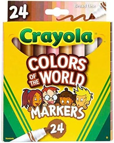 مجموعة فنية متعددة الثقافات من جيفتس اوف جوي، تتضمن 24 قلم تلوين متعدد الثقافات، 24 قلم ملون، 24 قلم ماركر، وهدايا حصرية، وورقة تلوين كولورز اوف جوي in Kuwait