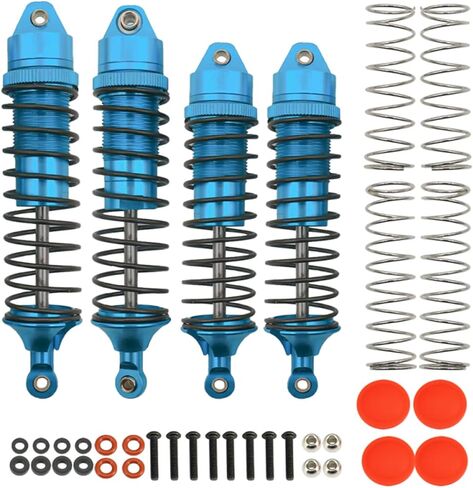 RCAWD Big Bore Full Aluminum Shocks for Traxxas Slash 4WD 4x4 Upgrades Parts, 1/10 Traxxas Stampede 4WD 4x4,Traxxas Hoss 4WD 4x4,Traxxas Rustler 4WD 4x4(Black) in Kuwait