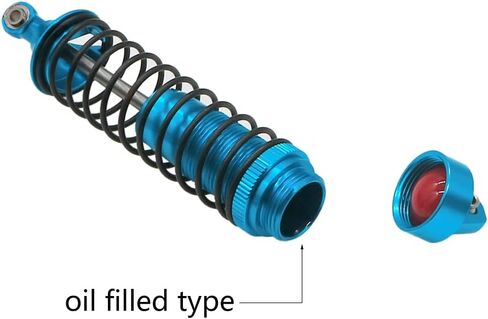 RCAWD Big Bore Full Aluminum Shocks for Traxxas Slash 4WD 4x4 Upgrades Parts, 1/10 Traxxas Stampede 4WD 4x4,Traxxas Hoss 4WD 4x4,Traxxas Rustler 4WD 4x4(Black) in Kuwait