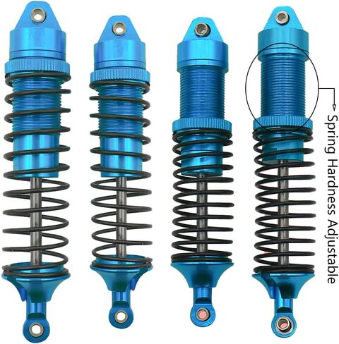 RCAWD Big Bore Full Aluminum Shocks for Traxxas Slash 4WD 4x4 Upgrades Parts, 1/10 Traxxas Stampede 4WD 4x4,Traxxas Hoss 4WD 4x4,Traxxas Rustler 4WD 4x4(Black) in Kuwait
