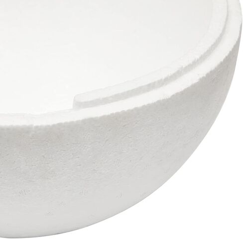 White Half Sphere Foam Ball for DIY Crafts, Large Hollow Dome for Art Supplies (11.4 x 6 in) in Saudi Arabia