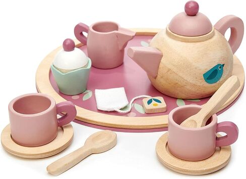 Tender Leaf Toys - Birdie Tea Set - Realistic Teapot, Cups and Treats for Pretend Afternoon Tea Party - Social, Creative, and Imaginative Development - Learning Role Play - Age 3+ in Saudi Arabia