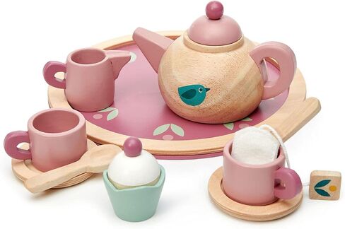 Tender Leaf Toys - Birdie Tea Set - Realistic Teapot, Cups and Treats for Pretend Afternoon Tea Party - Social, Creative, and Imaginative Development - Learning Role Play - Age 3+ in Saudi Arabia