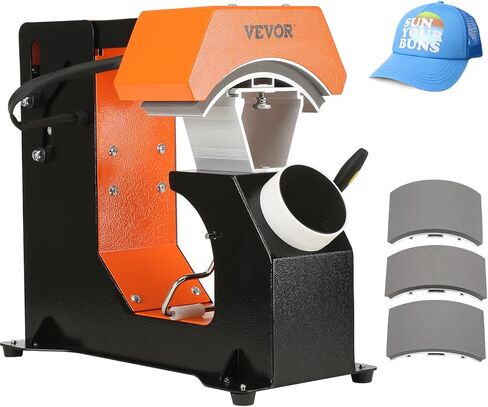 VEVOR Mug Press Machine, Automatic Mug Heat Press for Sublimation 11-15oz, Coffee Cup Transfer Printing, DIY Presents Gifts White in Saudi Arabia