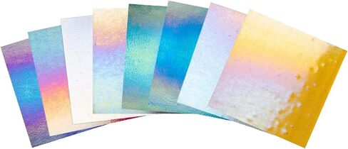 Bullseye Thin Iridescent Jewelers Glass Pack - 90 Coe in Saudi Arabia