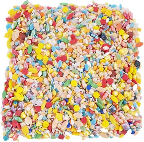 فسيفساء سيراميك MY.XWFD للحرف اليدوية، كتل فسيفساء كبيرة الحجم 500 جرام، بلاط سيراميك للأعمال الفنية، مجموعة حديقة الفسيفساء (ألوان مختلطة) in Kuwait