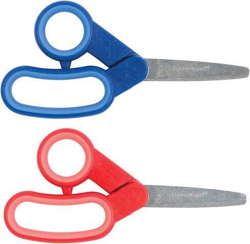 Schoolworks 153520-1005 Blunt-tip Kids Scissors 2 Pack, 5 Inch, Blue and Red in Saudi Arabia