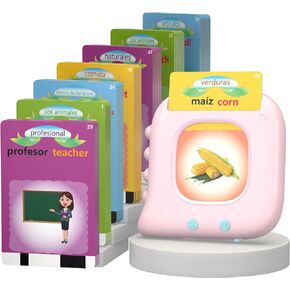 Talking Flash Cards for Toddlers 1-3, Toddler Toys for Ages 1 2 3 4 5 Years Old Boys, Pocket Speech Therapy Toys with 224 Sight Words, Autism Sensory Toys, Montessori Educational Learning Toys Gifts