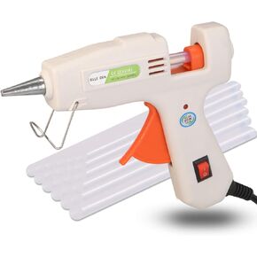Hot Glue Gun with 30 Pcs Glue Sticks Mini Hot Glue Gun Kit Heating up Quickly Hot Melt Glue Gun for DIY Craft and Home Repairs, 20W (White) in Saudi Arabia