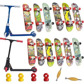 مجموعة ألعاب SHAOOU للأصابع، ألواح تزلج صغيرة احترافية للأطفال، تتضمن سكوتر الإصبع، وعجلات لوحة الأصابع، وألعاب لوح التزلج اليدوية (14) in Kuwait