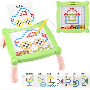 rsepd لوحة النقاط المغناطيسية للأطفال الذين تتراوح أعمارهم بين 4-8، لوحة الرسم المغناطيسي السائبة للأطفال الصغار، مشروع مونتيسوري الإبداعية لوحات النقاط المغناطيسية الكبيرة الألعاب الفنية، لوحة الرسم الخرز اللوحة الحسية in Kuwait