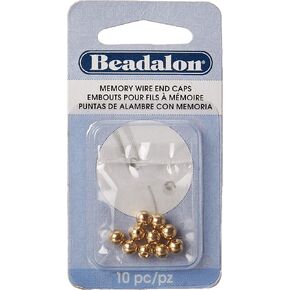 أغطية نهاية سلك الذاكرة Beadalon، 3 مم / 12 بوصة، مستديرة، مطلية بالفضة، 144 قطعة in Kuwait