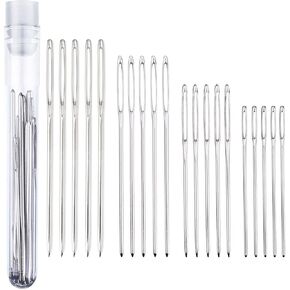 Large Eye Blunt Sewing Needles - 20 Pcs Tapestry Stainless Steel Knitting Needles Size 16, 18, 20, 22 for Crochet and Other Projects in Kuwait