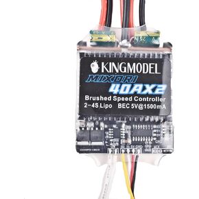 KINGMODEL 40AX2 Dual Way Bidirectional Brushed Electric Speed Controller Mixed Control Brushled 40A ESC 6-15V for Crawler DIY RC Tank Boat Difference Models XT60 Plug in Kuwait