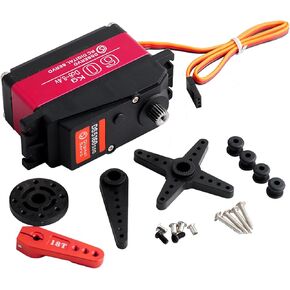 Wishiot DS5160SSG 60kg Servo Motor 180 Degree RC Car Digital Servo Large Torque High Speed Waterproof Servo Metal Gear with 18T Aluminum Servo Arm for Crawler Baja Cars Robotics DIY Projects in Saudi Arabia