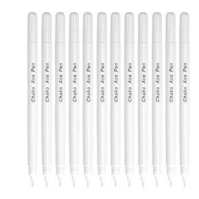 12PCS Water Erasable Fabric Marking Pen Disappearing Ink Fabric Marker Sewing Air Erasable Water Soluble Ink Pen for Embroidery Cross Stitch Handicarft Needlework