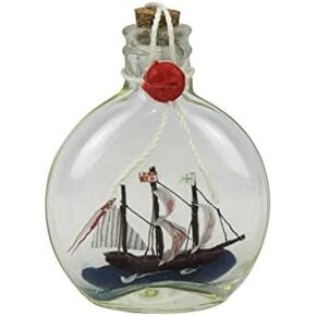 Handcrafted Nautical Decor Santa Maria Model Ship in a Glass Bottle 4" - Ship in a Bottle - Model Boat - N in Saudi Arabia