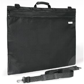 Arteza Art Portfolio Case, 20 x 26 inches, Black, Large Soft Art Storage Folder for Artwork Organization