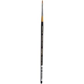 KINGART Premium Original Gold 9300-0 FLAT SHADER Series Artist Brush, Golden Taklon Synthetic Hair, Short Handle, for Acrylic, Watercolor, Oil and Gouache Painting, Size 0 in Saudi Arabia