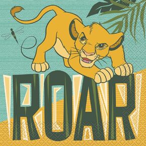 Multicolor Disney Lion King Luncheon Napkins (16 Count) - Perfect For Every Enchanted Party & Celebration in Saudi Arabia