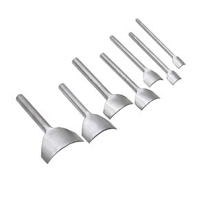 MAFELOE Leather Craft نصف دائري، أدوات تشذيب جلدية مثقوبة، ثقب جلدي، مجموعة لكمة قطع جلدية للأعمال اليدوية اليدوية، حقيبة محفظة بحزام، 10-40 مم in Kuwait