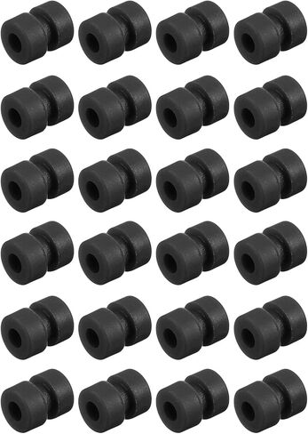 MECCANIXITY RC Anti Vibration Rubber Balls for RC F4 F7 Flight Controller RC Drone Accessories M2x4mm(Black), Pack of 24 in Saudi Arabia